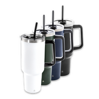 Vakuumisolierter XXL-Edelstahlbecher mit Griffunbedruckt