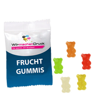 Vegane smart Gummibärchen 10g Tütchen, neutrales Muster