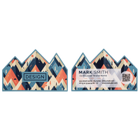 Visitenkarte Berge, 85 x 55 mm, 2-seitig, 4/4-farbig CMYK