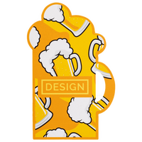  Visitenkarte Bier, 55 x 85 mm, 1-seitig, 4/0-farbig CMYK