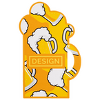  Visitenkarte Bier, 55 x 85 mm, 1-seitig, 4/0-farbig CMYK