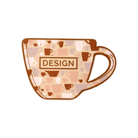 Visitenkarte Café, 85 x 55 mm, 1-seitig, 4/0-farbig CMYK