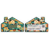 Visitenkarte Haus, 85 x 55 mm, 2-seitig, 4/4-farbig CMYK