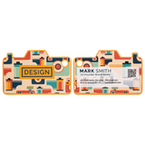 Visitenkarte Kamera, 85 x 55 mm, 2-seitig, 4/4-farbig CMYK