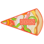 Visitenkarte Pizzastück, 85 x 55 mm, 1-seitig, 4/0-farbig CMYK