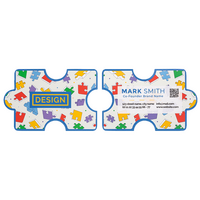 Visitenkarte Puzzleteil, 85 x 55 mm, 2-seitig, 4/4-farbig CMYK