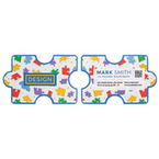 Visitenkarte Puzzleteil, 85 x 55 mm, 2-seitig, 4/4-farbig CMYK