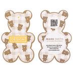 Visitenkarte Teddy, 55 x 85 mm, 2-seitig, 4/4-farbig CMYK