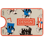 Visitenkarte Ticket, 85 x 55 mm, 1-seitig, 4/0-farbig CMYK