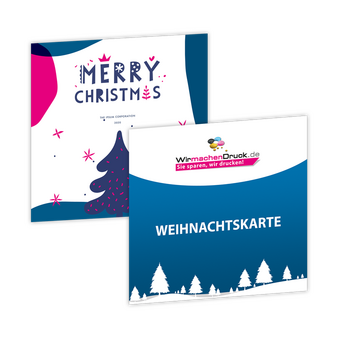 Weihnachtskarte Quadrat 12,0 cm x 12,0 cm, beidseitig bedruckt