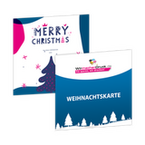 Weihnachtskarte Quadrat 12,0 cm x 12,0 cm, beidseitig bedruckt