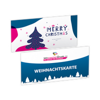 Weihnachtskarten DIN lang Quer (21,0 cm x 10,5 cm)