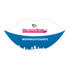 Weihnachtskarten Stanzform Kuss