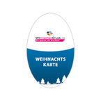 Weihnachtskarten Stanzform oval 14,5 x 9,5 cm (Osterei, Auge, ...)