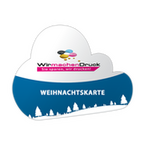 Weihnachtskarten Stanzform Wolke