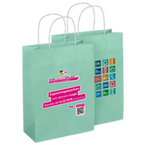 WmD-Imprint-Logo, einseitig farbig bedruckte Papiertragetasche in M mit Papierkordeln, 26 x 34 x 14 cm, 4/0-farbig