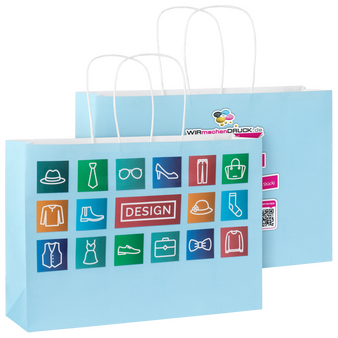 WmD-Imprint-Logo, einseitig farbig bedruckte Papiertragetasche mit Papierkordeln, 48 x 35 x 13 cm, 4/0-farbig