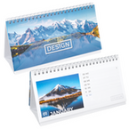 Wochentischkalender zum Aufstellen 58 Seiten (52 Wochen + Deckblatt + 2 Zusatzblätter) DIN lang quer (210 x 105 mm)