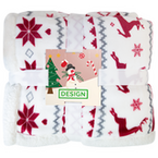 Zweilagige Fleecedecke aus RPET-Flanellfleece, 230 g/m², mit Weihnachtsmotiv Zweilagige Fleecedecke aus RPET-Flanellfleece, 230 g/m², mit Weihnachtsmotiv