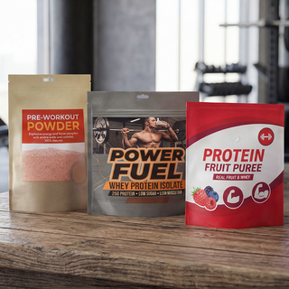 Bedruckte Standbodenbeutel für Sportnahrung