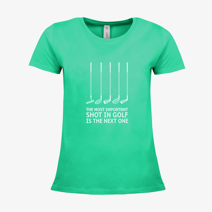 Premium-T-Shirt für Damen von B&C Collection, mit Golf-Standardmotiv