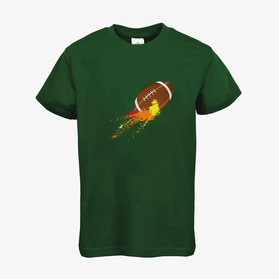 Basic-Kinder-T-Shirt von B&C Collection mit American-Football-Motiv