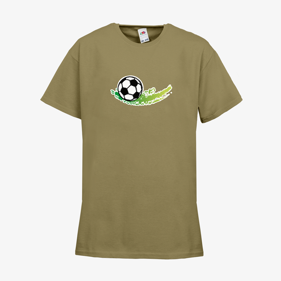 Budget-Kinder-T-Shirt von Fruit of the Loom, mit Fußball-Standardmotiv