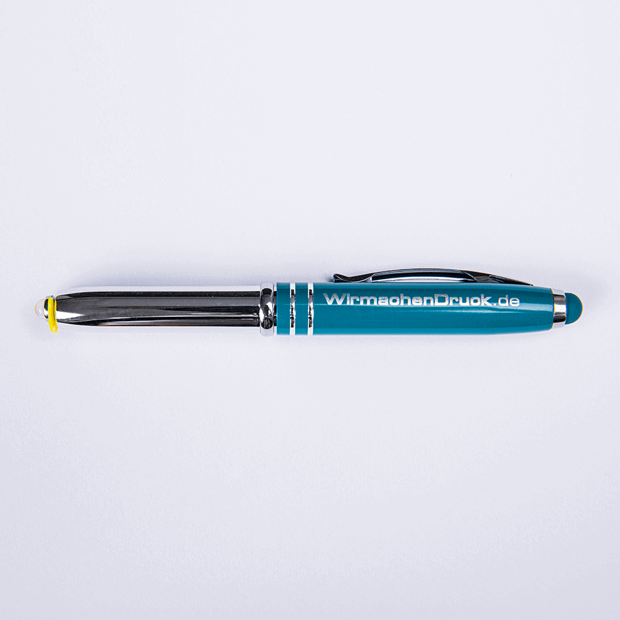 LED-Kugelschreiber GARCIA in Blau und mit individueller Lasergravur
