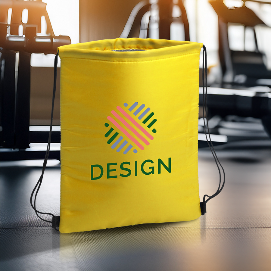 Turnbeutel-Kühltasche mit Zugkordel, individuell bedruckt mit eigenem Design