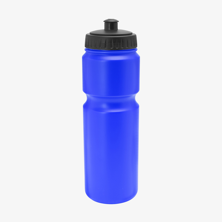 Blaue Sportflasche mit Schraubverschluss und Spender, 840 ml Volumen