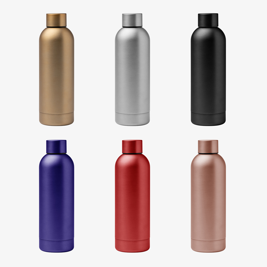 Edelstahl-Isolierflaschen (550 ml Fassungsvermögen) in vielen Farben