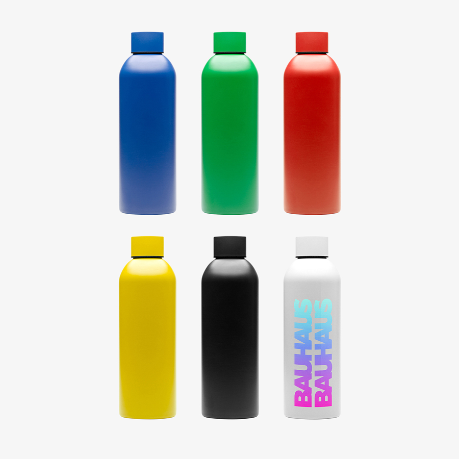 Einwandige Edelstahlflaschen (800 ml) in verschiedenen Farben, optional personalisiert