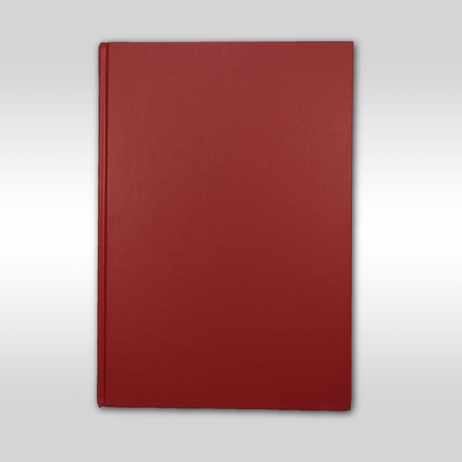 Individuelle Abschlussarbeit mit rotem Hardcover drucken