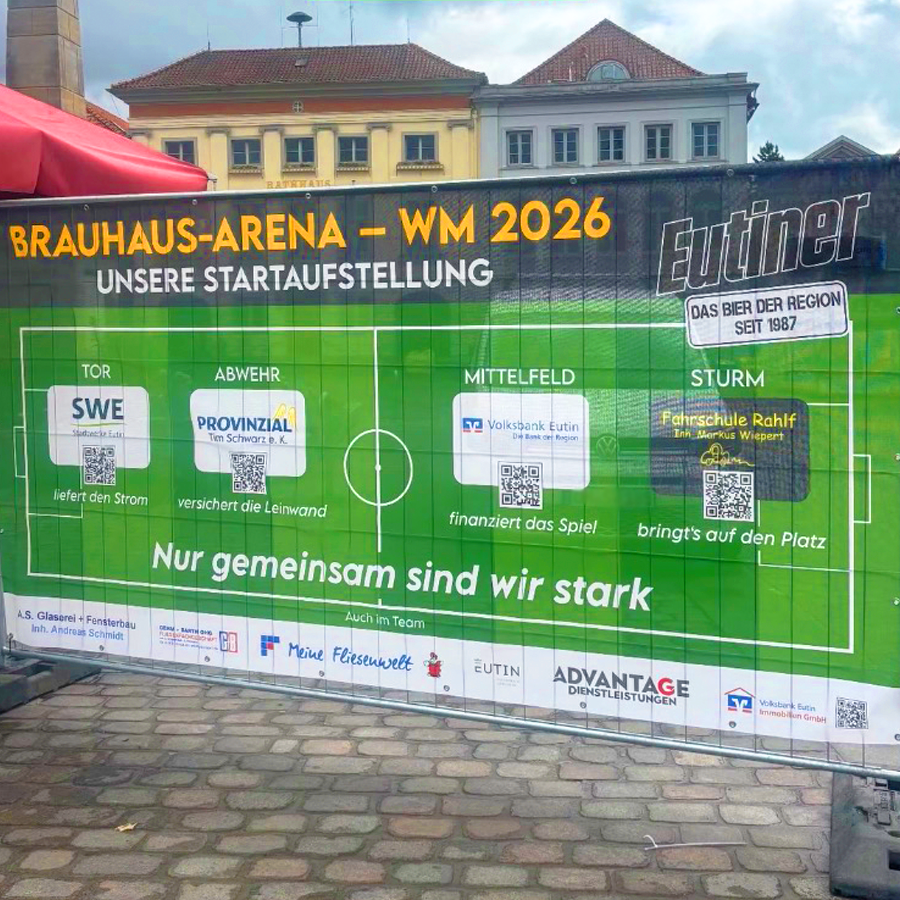 Einsendung WIRmachenFANS-Gewinnspiel: Bauzaun 