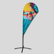 Beachflag mit bedruckbarem Mastkanal