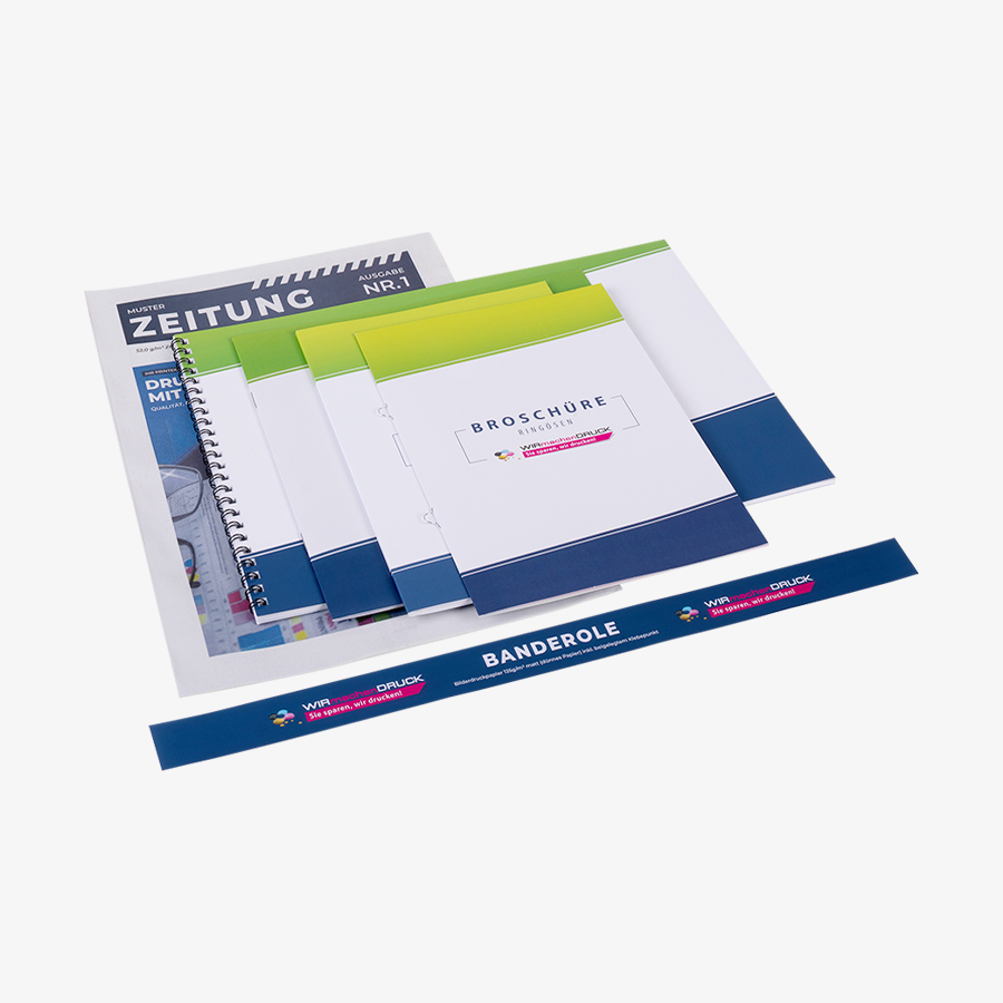 Praktisches Borschüren-Musterset für den optimalen Überblick über das Sortiment
