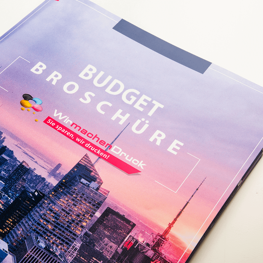 Budget-Broschüren mit Drahtheftung
