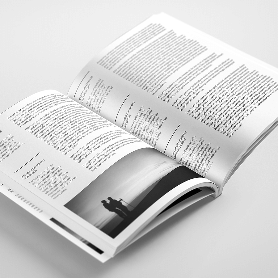 Hochwertiges Buch mit Softcover, individuell schwarz-weiß bedruckt 