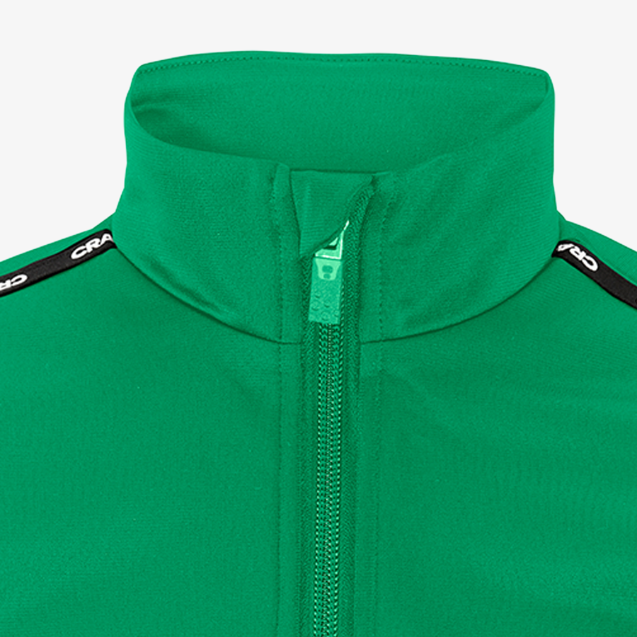 Craft-Halfzip-Trainingsshirt für Kinder mit halbem Reißverschluss und Stehkragen