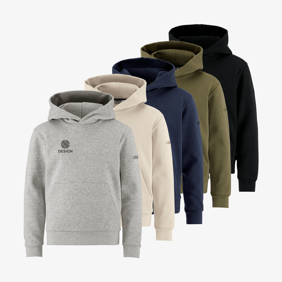 Hochwertige, bedruckte Craft-Hoodies in verschiedenen Farben für Kinder