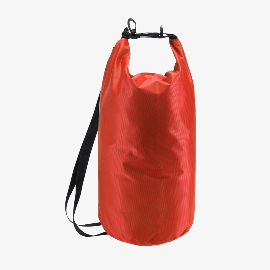 Wasserdichter Drybag in Rot mit 10 l Fassungsvermögen, unveredelt