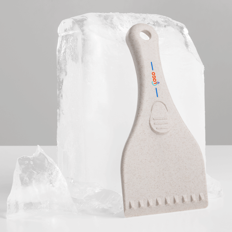 Eiskratzer aus Weizenstrohfasern mit individuellem Druck auf dem Griff