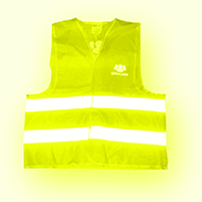Polyester-Warnweste mit Reflektionsfarbe