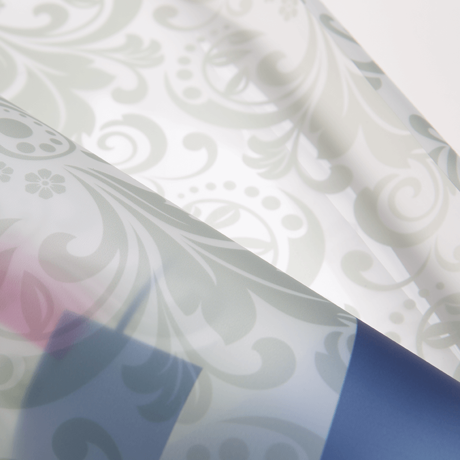 Nassklebende Fensterdekorfolie mit individuellem Druck, perfekt als Schaufensterbeklebung