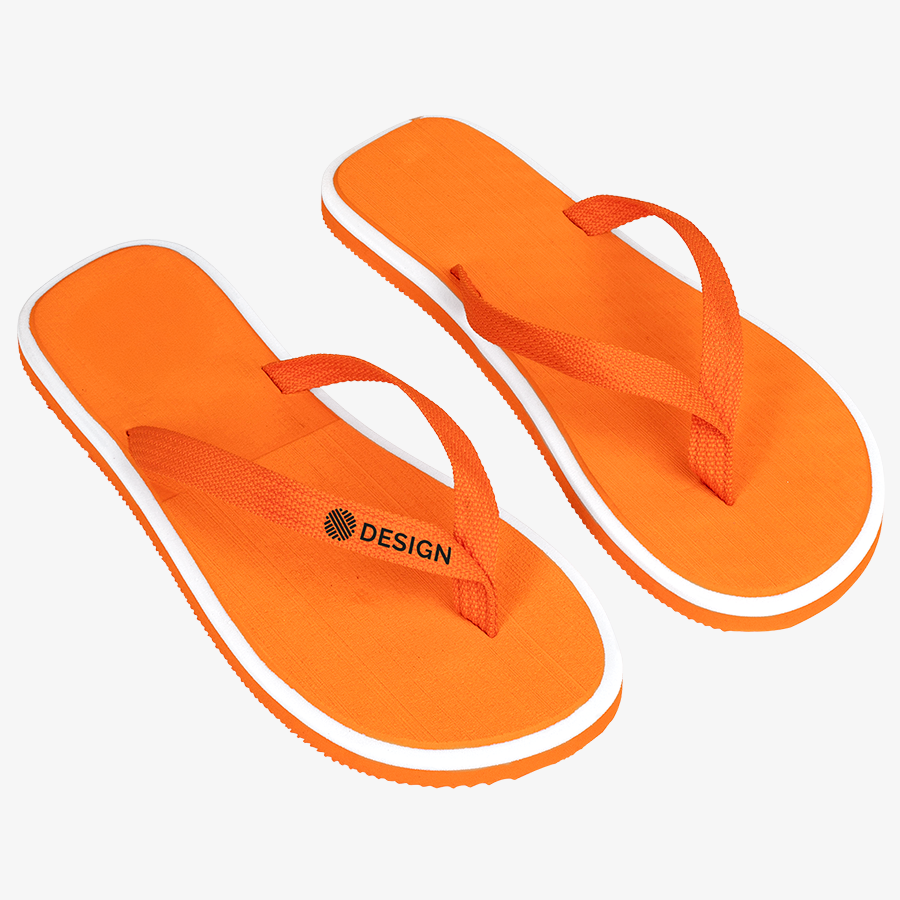Individuell bedruckte Flip-Flops mit Textiloberfläche, in verschiedenen Farben erhältlich