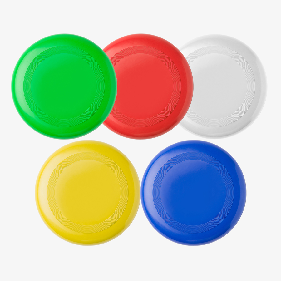 Strandspiele: Frisbees mit 23 cm Durchmesser, in vielen Farben erhältlich