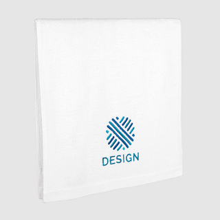 Weißes Friseurhandtuch, individuell bestickt mit Ihrem Design