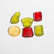 Fruchtgummis mit Fußballmotto