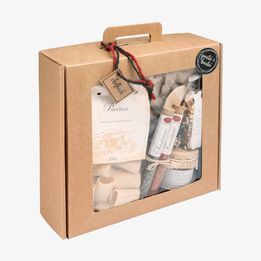 Gourmet-Berner-Präsentbox Maxi Dolce Vita mit Pasta, Gewürzen und Co