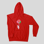 Hoodie Siebdruck rot